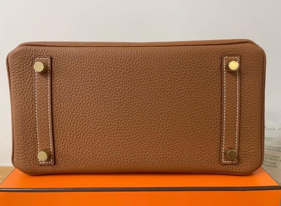 Hermès Kelly 25 Togo Gold Y Stamp
